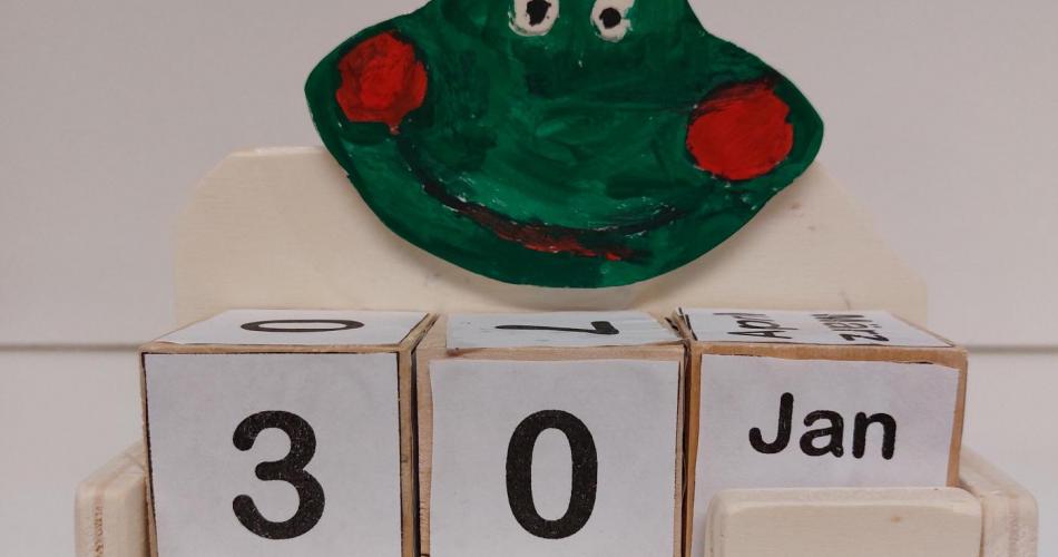 Würfelkalender Frosch